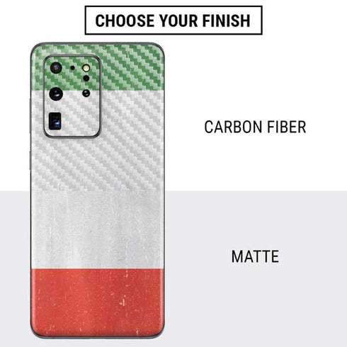 Italy Flag Distressed Galaxy S20 Ultra 5G Skin